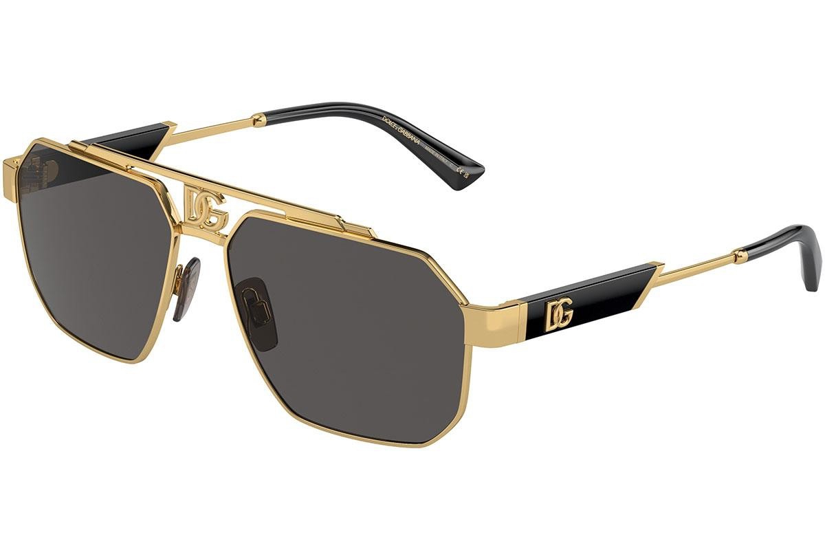 Dolce & Gabbana DG2294 (02/87) 59 | Unisex Altın Güneş Gözlüğü